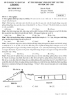 Đề thi học sinh giỏi cấp tỉnh năm 2025 môn Vật Lí