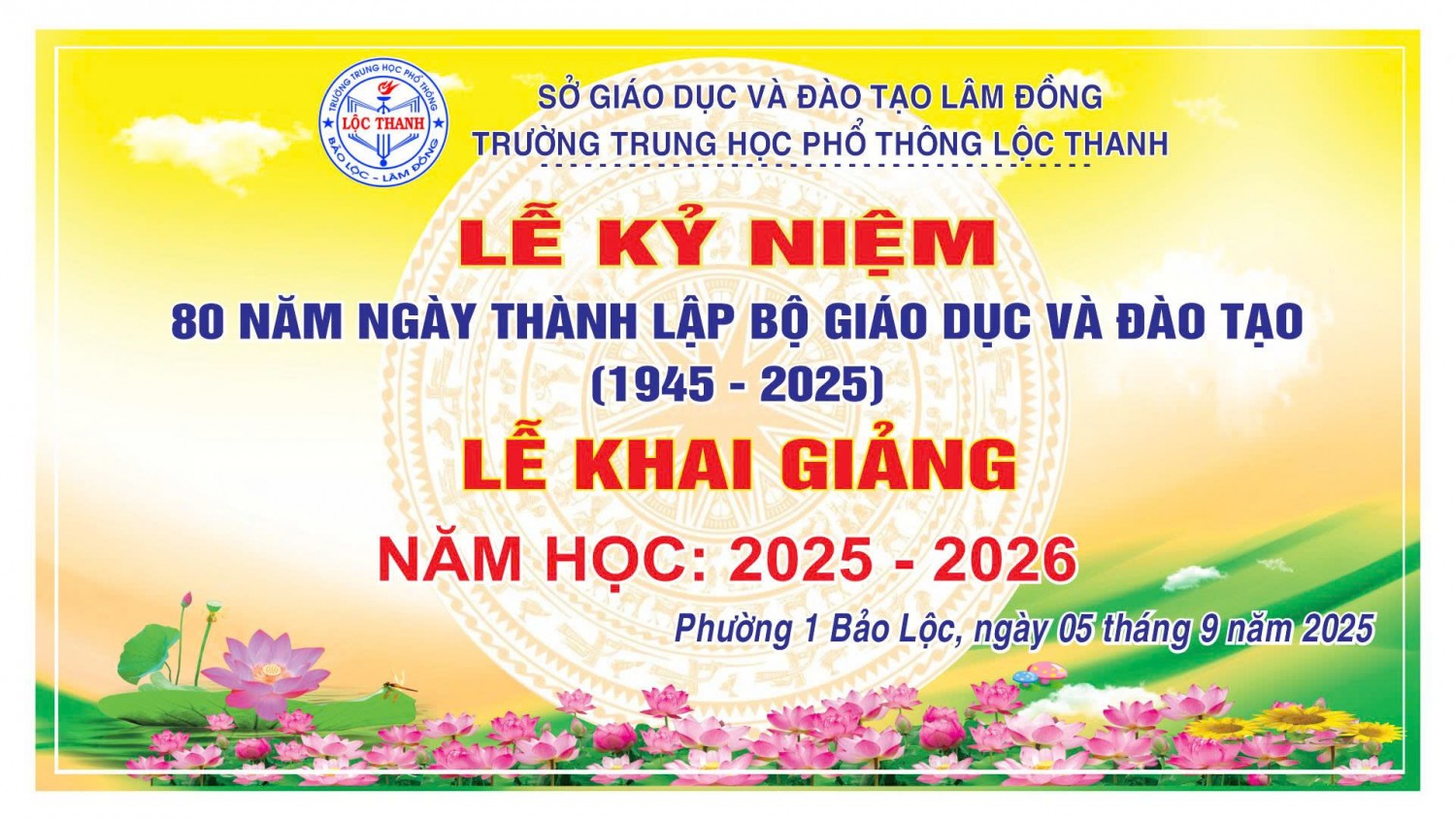 THPT LỘC THANH-KHAI GIẢNG NĂM HỌC 2025-2026