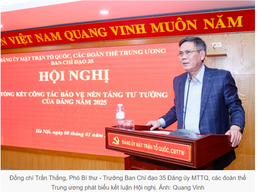 Công tác bảo vệ nền tảng tư tưởng của Đảng 2026: Phủ xanh thông tin tích cực, tăng cường định hướng dư luận