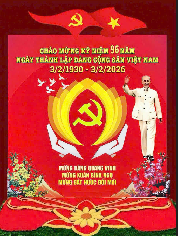 Chào  mừng 96 năm thành lập Đảng